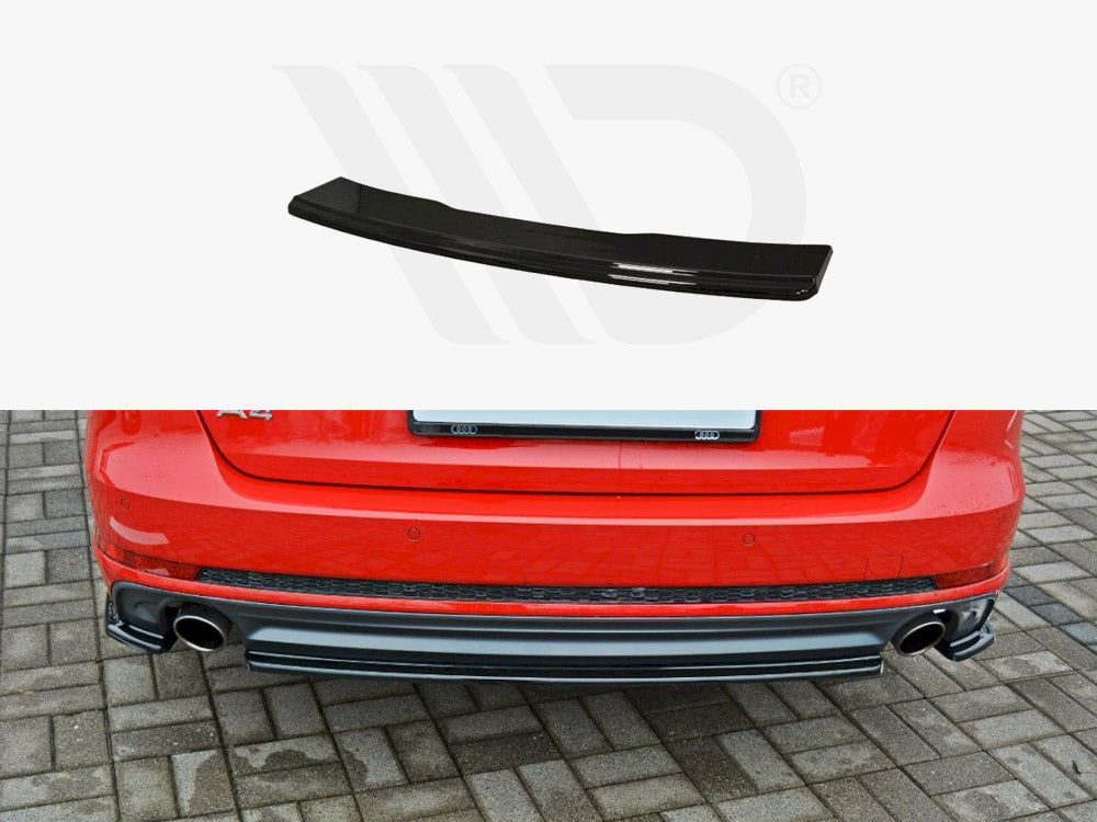 Central Rear Splitter Audi A4 S-Line B9 Avant - Wayside Performance 