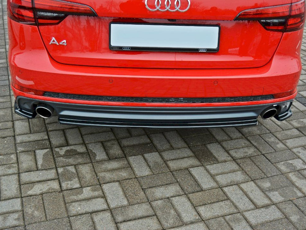 Central Rear Splitter Audi A4 S-Line B9 Avant - Wayside Performance 