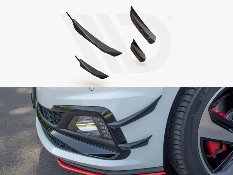Front Bumper Wings (Canards) Vw Polo Mk6 Gti (2017-2021) - Wayside Performance 