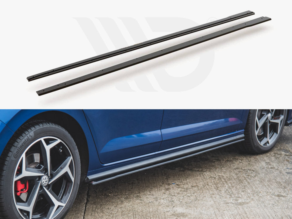 Maxton Racing Side Skirts Diffusers Vw Polo Gti Mk6 (2017-2021) - Wayside Performance 