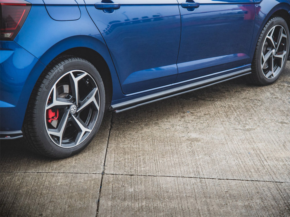 Maxton Racing Side Skirts Diffusers Vw Polo Gti Mk6 (2017-2021) - Wayside Performance 