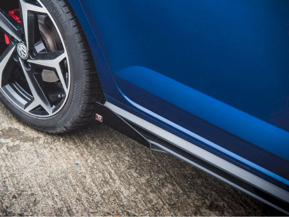 Maxton Racing Side Skirts Diffusers (+flaps) Vw Polo Gti Mk6 (2017-2021) - Wayside Performance 