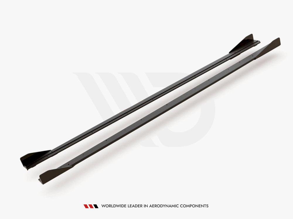 Maxton Racing Side Skirts Diffusers (+flaps) Vw Polo Gti Mk6 (2017-2021) - Wayside Performance 
