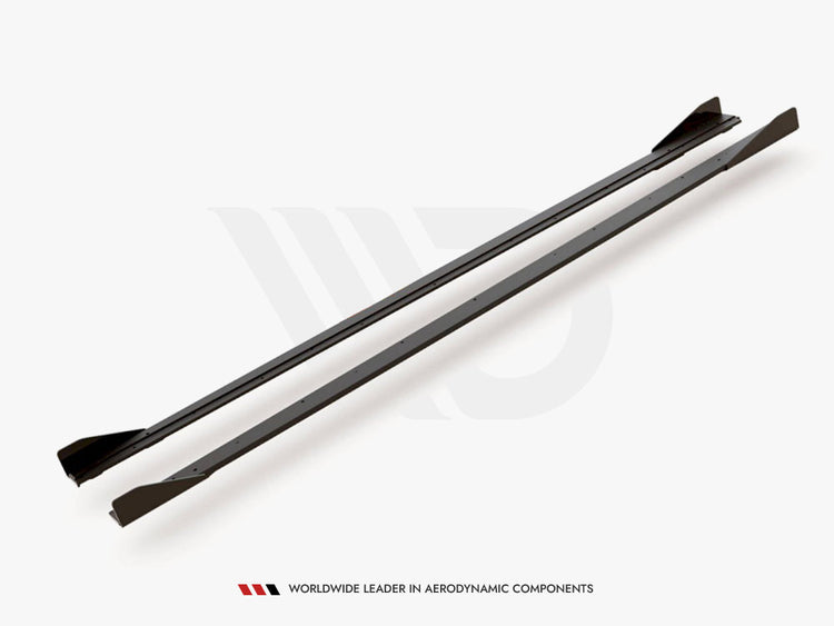 Maxton Racing Side Skirts Diffusers (+flaps) Vw Polo Gti Mk6 (2017-2021) - Wayside Performance 