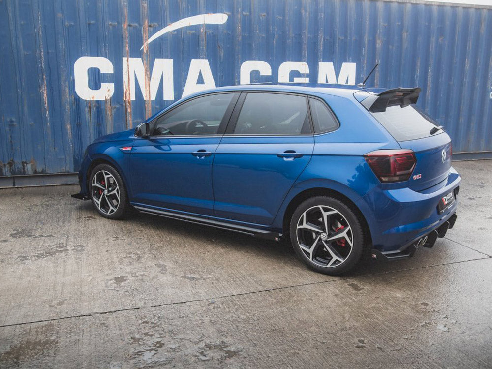 Maxton Racing Side Skirts Diffusers (+flaps) Vw Polo Gti Mk6 (2017-2021) - Wayside Performance 