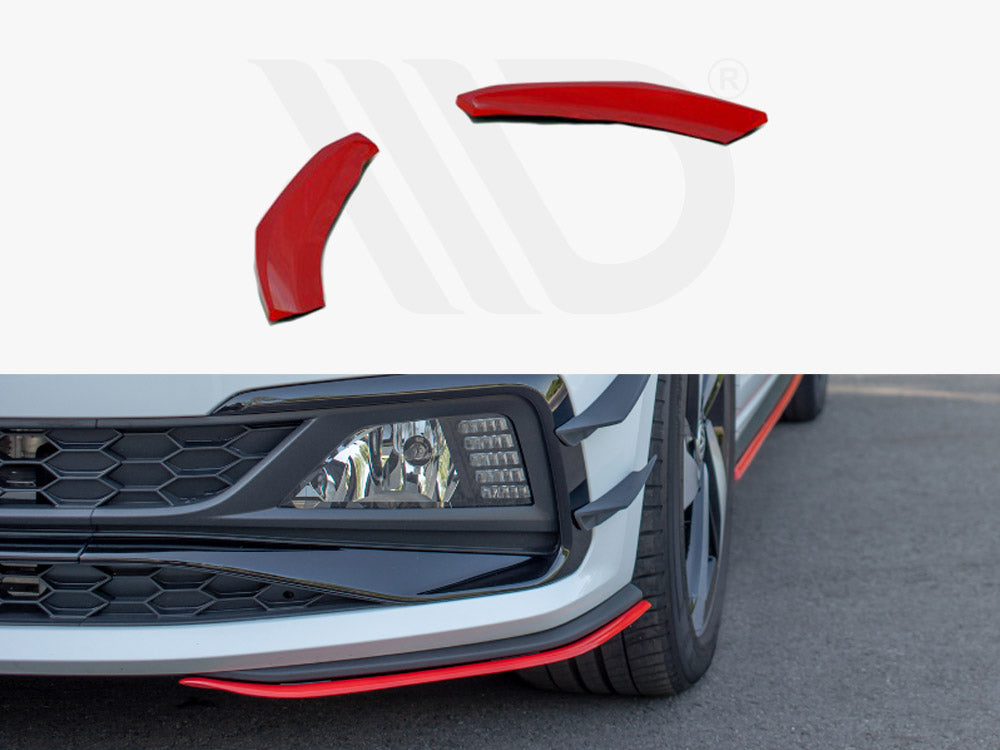 Front Splitter V.5 Vw Polo Mk6 Gti (2017-2021) - Wayside Performance 