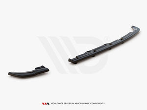 Central Rear Splitter (W/ Vertical Bars) Vw Polo Mk6 Gti (2017-2021) - Wayside Performance 