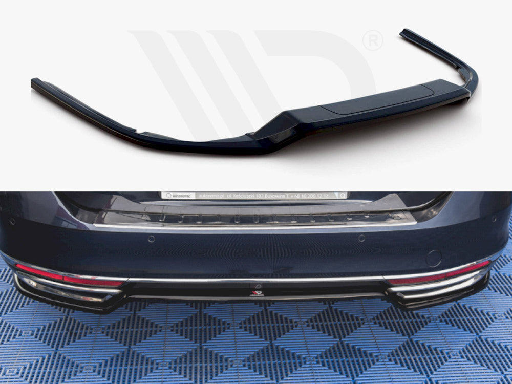 Central Rear Splitter VW Passat B8 (2014-2019) - Wayside Performance 