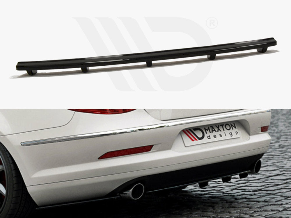 Central Rear Splitter VW Passat CC R36 Rline (Preface) (With Vertical Bars) - Wayside Performance 