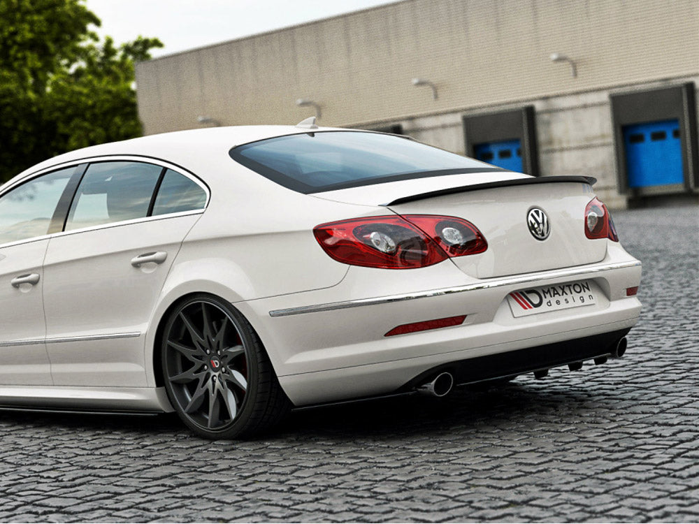 Central Rear Splitter VW Passat CC R36 Rline (Preface) (With Vertical Bars) - Wayside Performance 