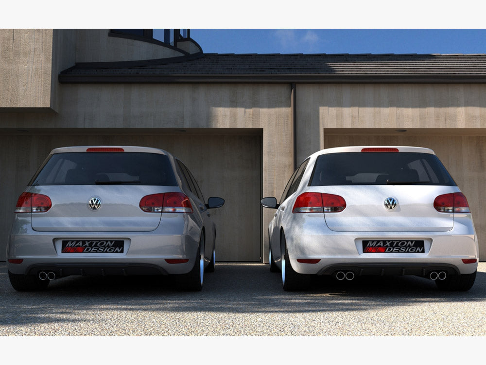Rear Valance VW Golf VI With 2 Exhaust HOLE - Wayside Performance 