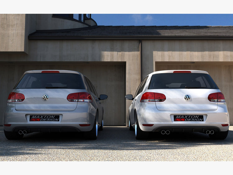 Rear Valance VW Golf VI With 2 Exhaust HOLE - Wayside Performance 