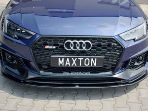 Maxton Design Front Splitter V.2 Audi Rs4 B9 (2017-2019) - Wayside Performance 