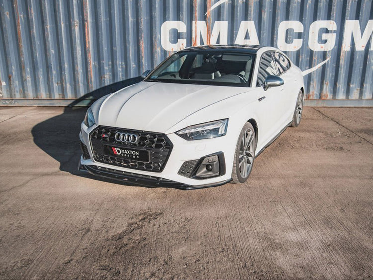 Maxton Design Front Splitter V1 Audi S5 / A5 S-line F5 Facelift (2019-) - Wayside Performance 