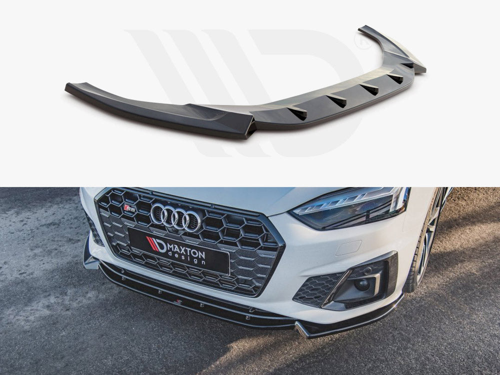 Maxton Design Front Splitter V2 Audi S5 / A5 S-line F5 Facelift (2019-) - Wayside Performance 