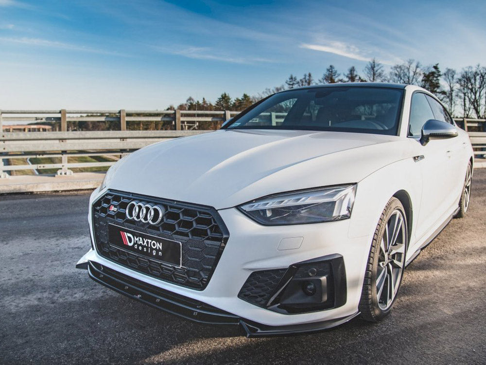 Maxton Design Front Splitter V2 Audi S5 / A5 S-line F5 Facelift (2019-) - Wayside Performance 