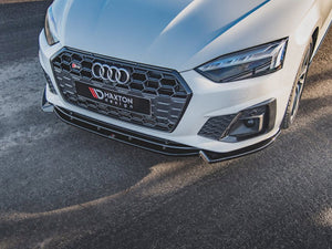 Maxton Design Front Splitter V2 Audi S5 / A5 S-line F5 Facelift (2019-) - Wayside Performance 