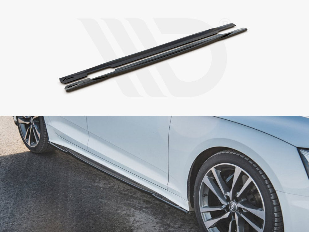 Maxton Design Side Skirts Diffusers Audi S5 / A5 S-line Sportback F5 Facelift (2019-) - Wayside Performance 