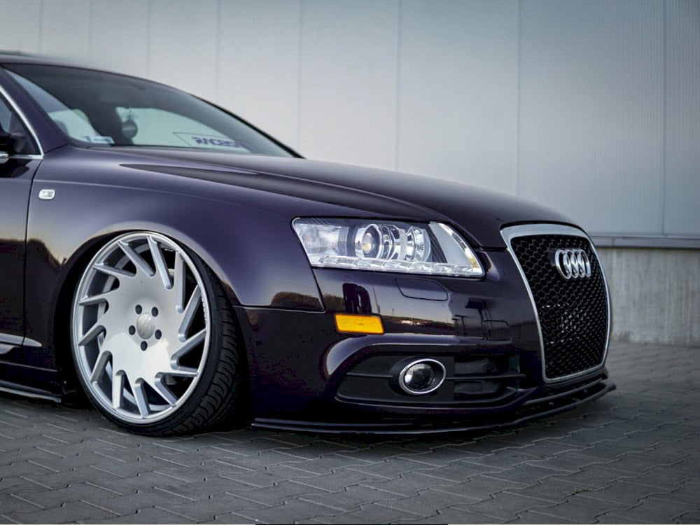 Front Splitter Audi A6 C6 S-line Facelift Sedan (2008-2011) - Wayside Performance 