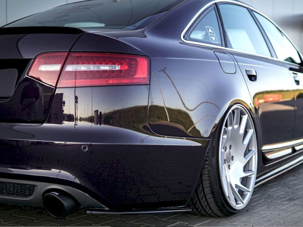 Rear Side Splitters Audi A6 C6 S-line Facelift Sedan (2008-2011) - Wayside Performance 