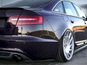 Rear Side Splitters Audi A6 C6 S-line Facelift Sedan (2008-2011) - Wayside Performance 