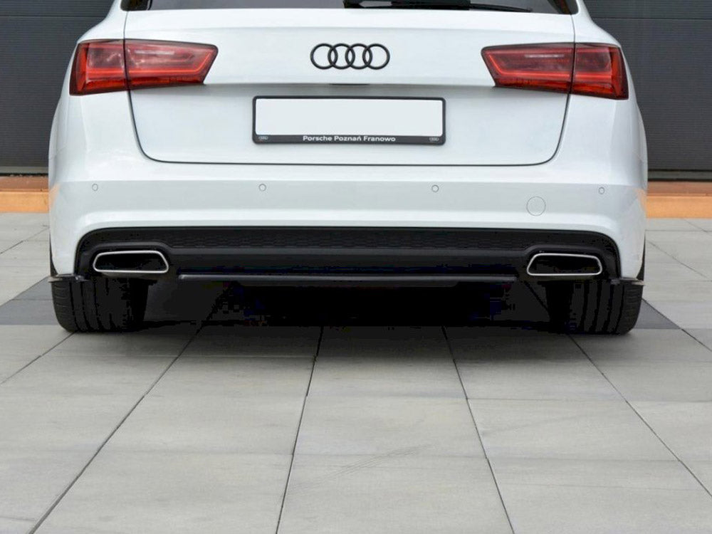 Central Rear Splitter Audi A6 S-Line C7 FL - Wayside Performance 