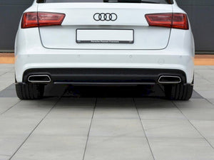 Central Rear Splitter Audi A6 S-Line C7 FL - Wayside Performance 