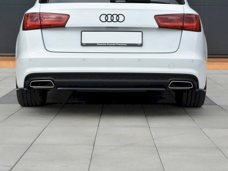 Central Rear Splitter Audi A6 S-Line C7 FL - Wayside Performance 