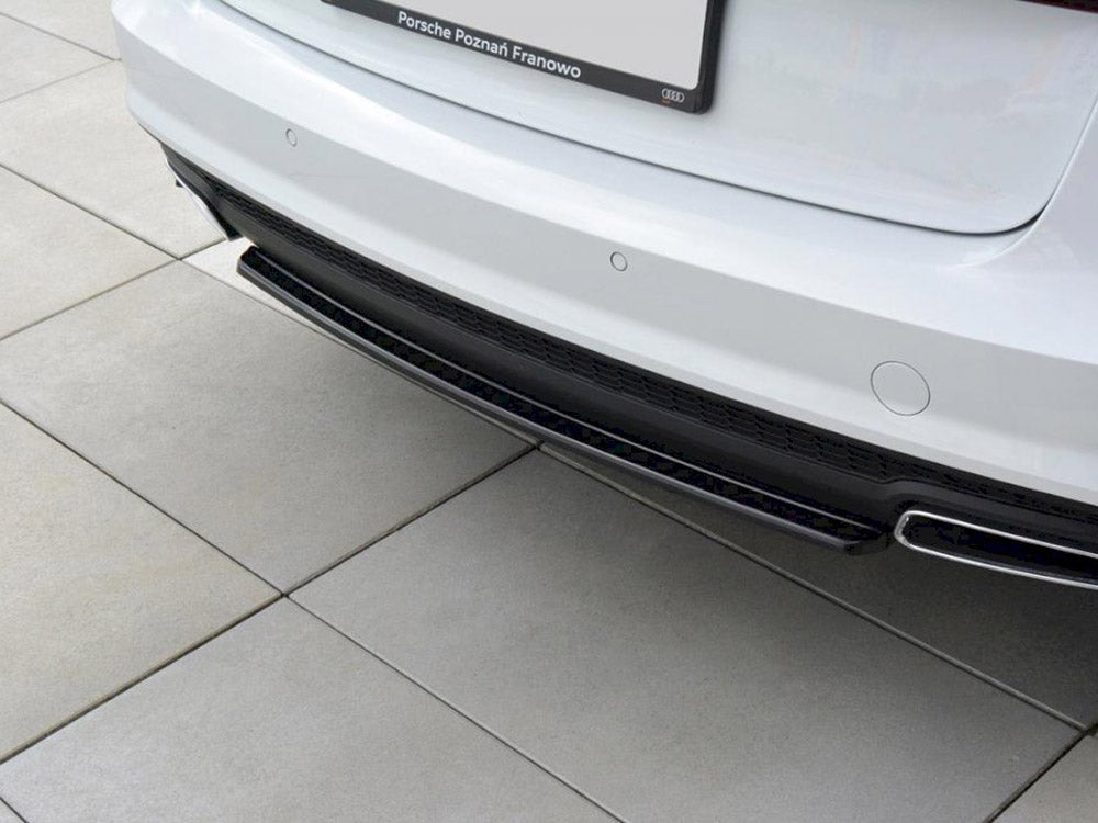 Central Rear Splitter Audi A6 S-Line C7 FL - Wayside Performance 