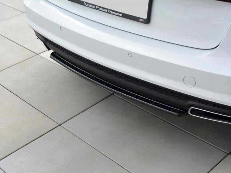 Central Rear Splitter Audi A6 S-Line C7 FL - Wayside Performance 