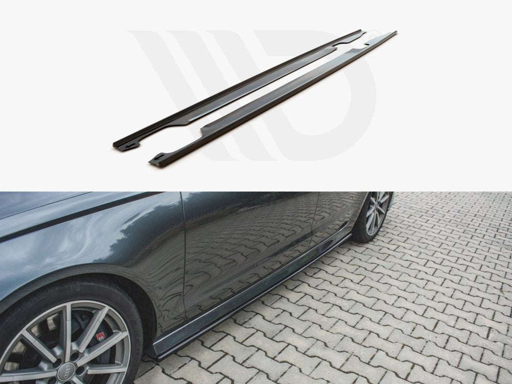 Side Skirt Diffusers Audi S6/ A6 S-Line C7 Facelift - Wayside Performance 