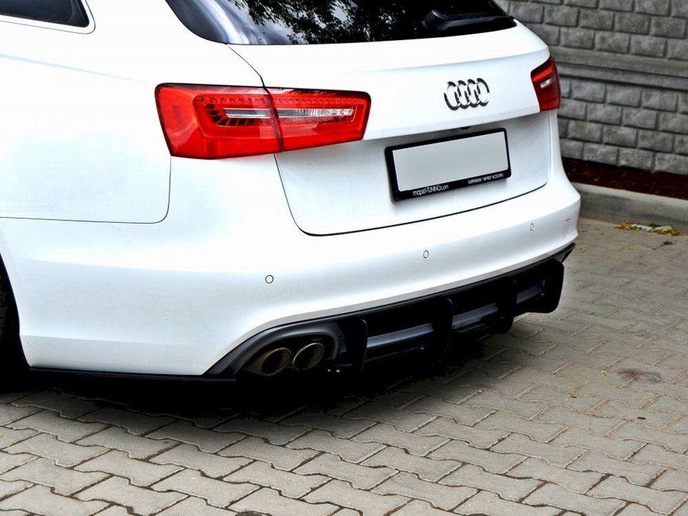 Audi A6 C7 S-line Avant (2.0 TDI) Rear Diffuser & Rear Side Splitters (2011-2014) - Wayside Performance 