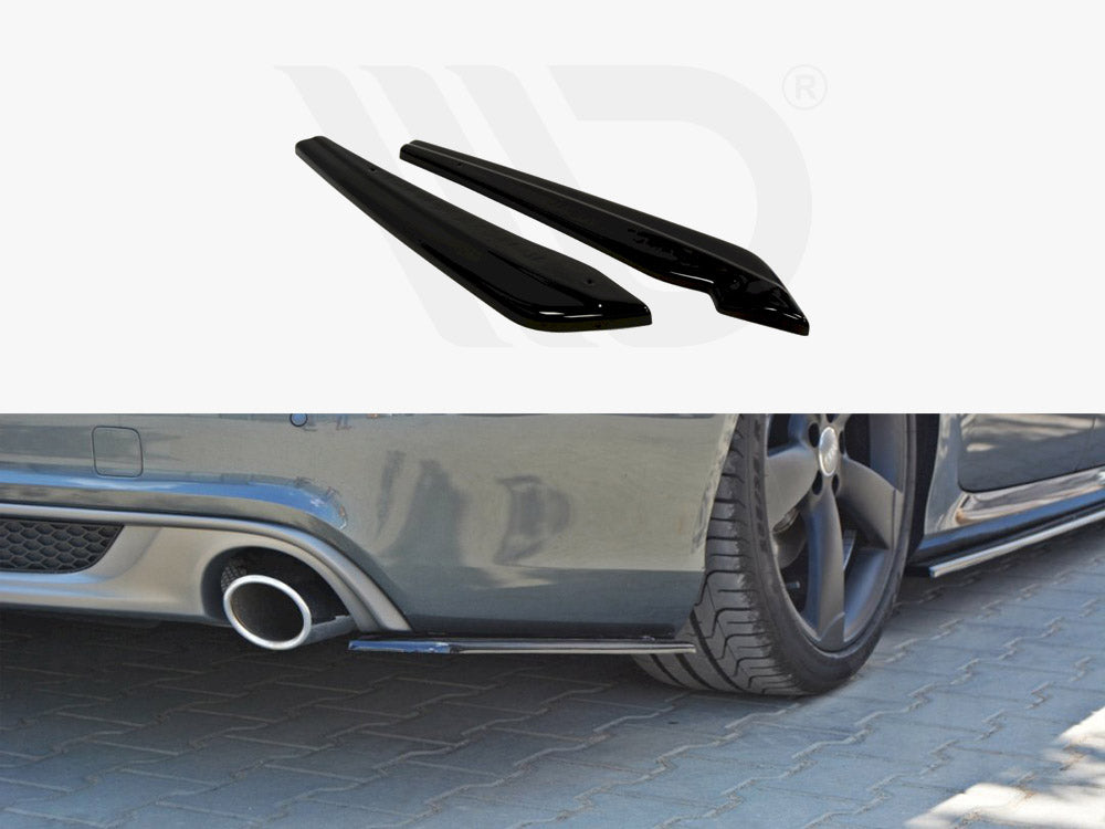 Rear Side Splitters Audi A6 C7 S-line Avant (2011-2014) - Wayside Performance 