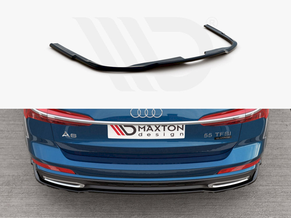 Central Rear Splitter Audi A6 S-Line Avant C8 - Wayside Performance 