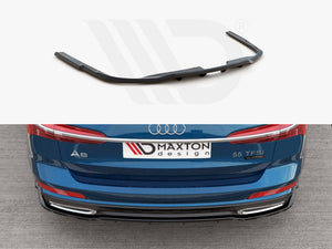 Central Rear Splitter (Vertical Bars) Audi A6 S-Line Avant C8 - Wayside Performance 