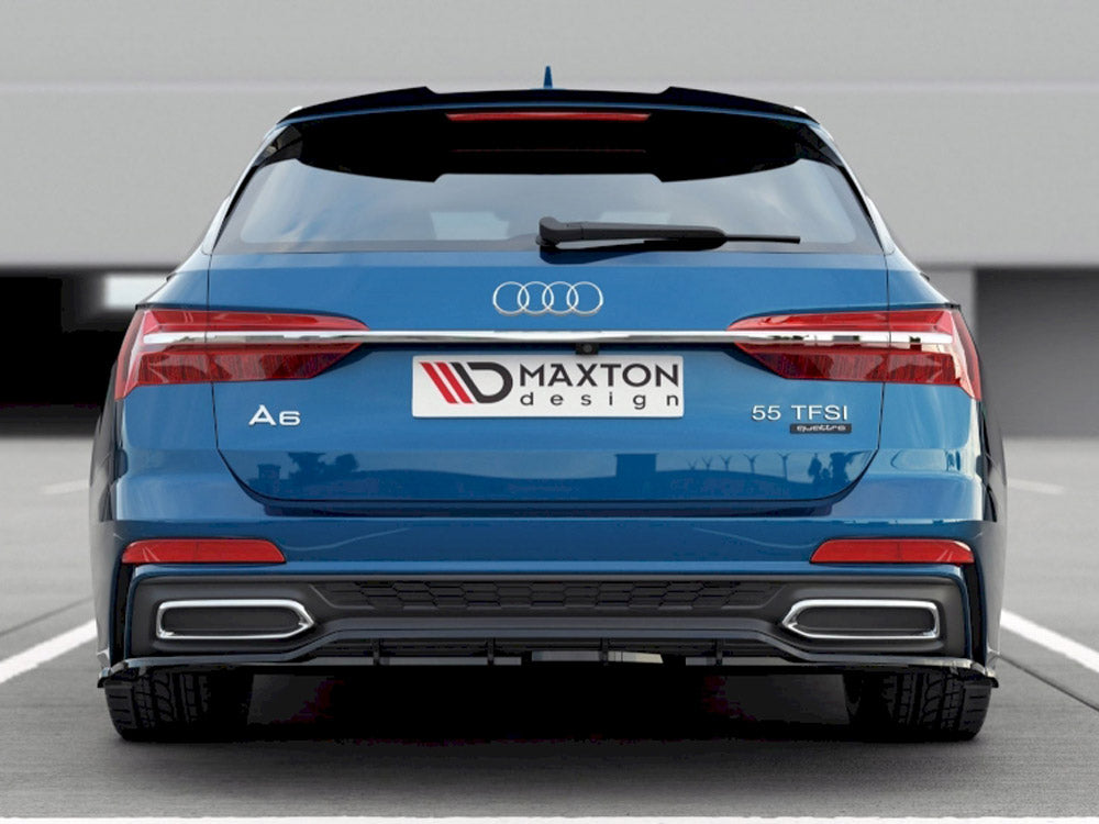 Central Rear Splitter (Vertical Bars) Audi A6 S-Line Avant C8 - Wayside Performance 