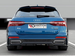 Central Rear Splitter (Vertical Bars) Audi A6 S-Line Avant C8 - Wayside Performance 