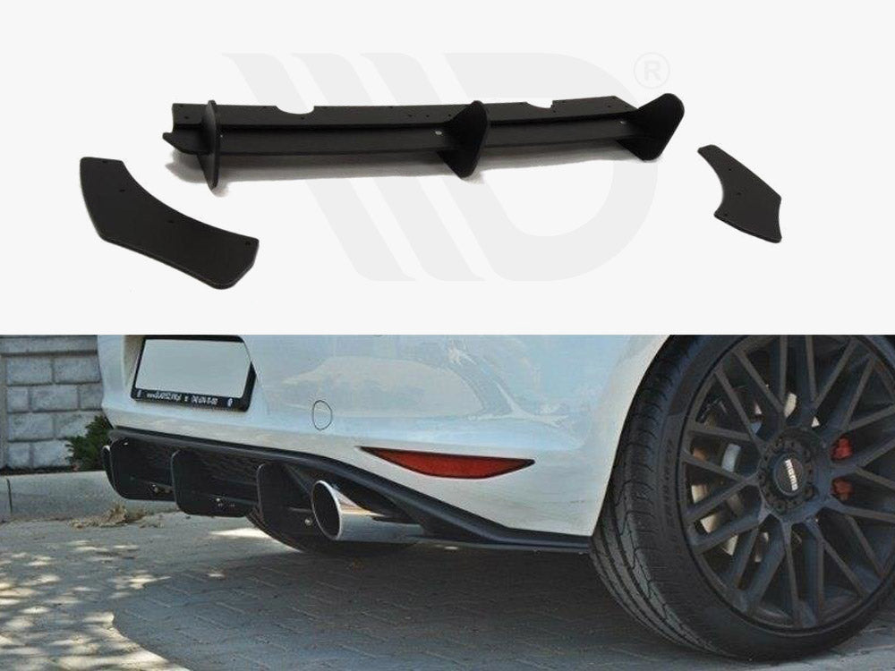Vw Golf Mk7 Gti Rear Diffuser & Rear Side Splitters - Wayside Performance 