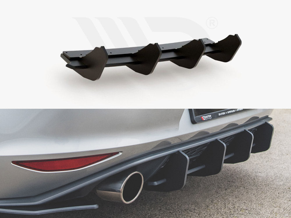 Maxton Racing Rear Diffuser V.2 Vw Golf Mk 7 Gti 2013-2016 - Wayside Performance 