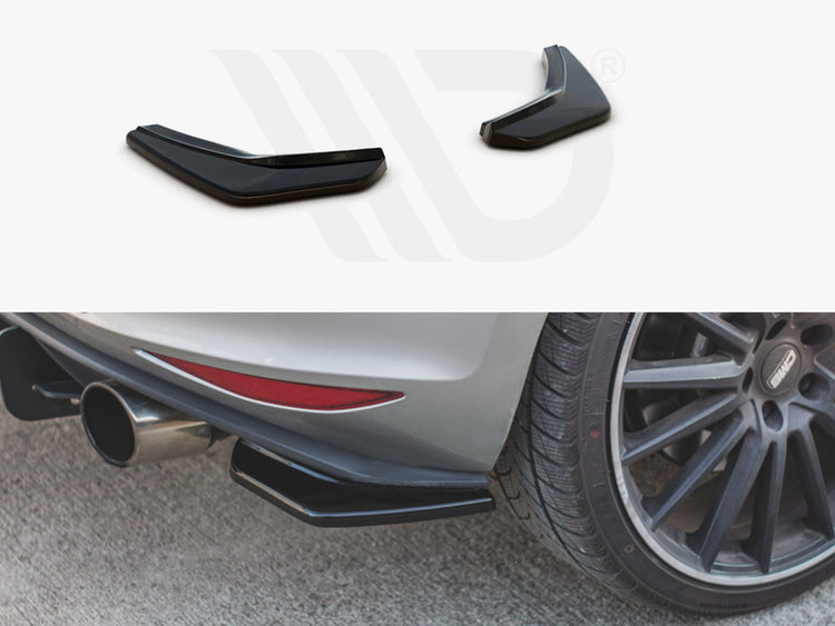 Rear Side Splitters V2 Vw Golf 7 Gti (2013-2016) - Wayside Performance 