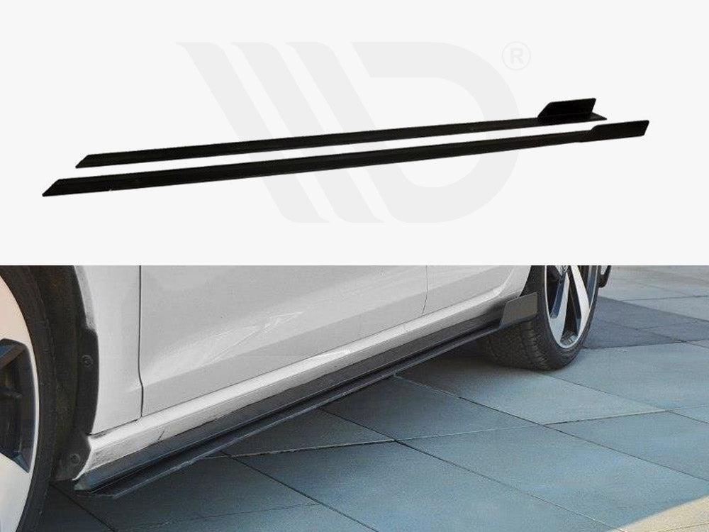 Racing Side Skirts Diffusers Vw Golf Gti 7.5 (2017-) - Wayside Performance 