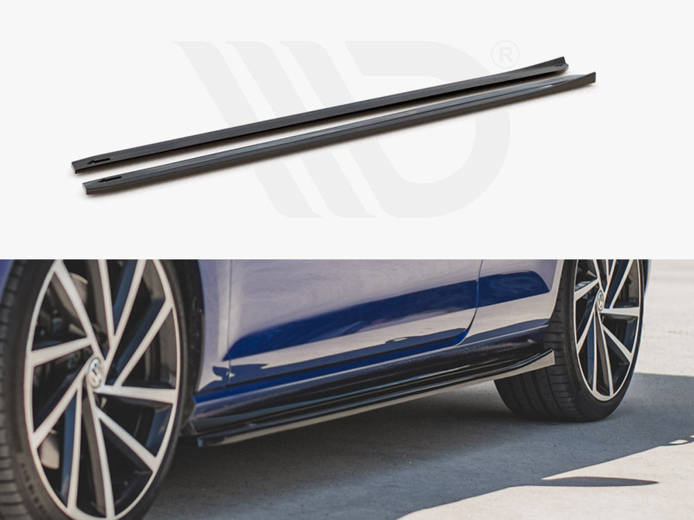 Side Skirts Diffusers V.4 Vw Golf 7 R / R-line Facelift - Wayside Performance 