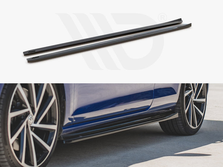 Side Skirts Diffusers V.4 Vw Golf 7 R / R-line Facelift - Wayside Performance 