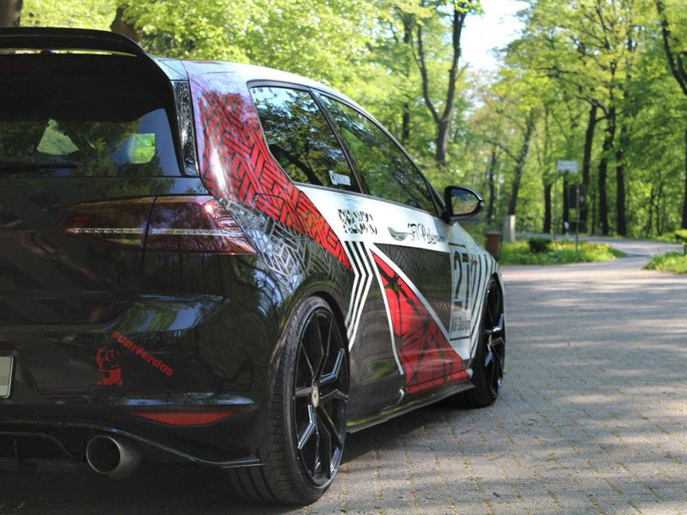 Racing Side Skirts Diffusers Vw Mk7 Gti Clubsport (2016-2017) - Wayside Performance 