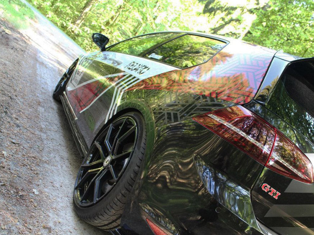 Racing Side Skirts Diffusers Vw Mk7 Gti Clubsport (2016-2017) - Wayside Performance 