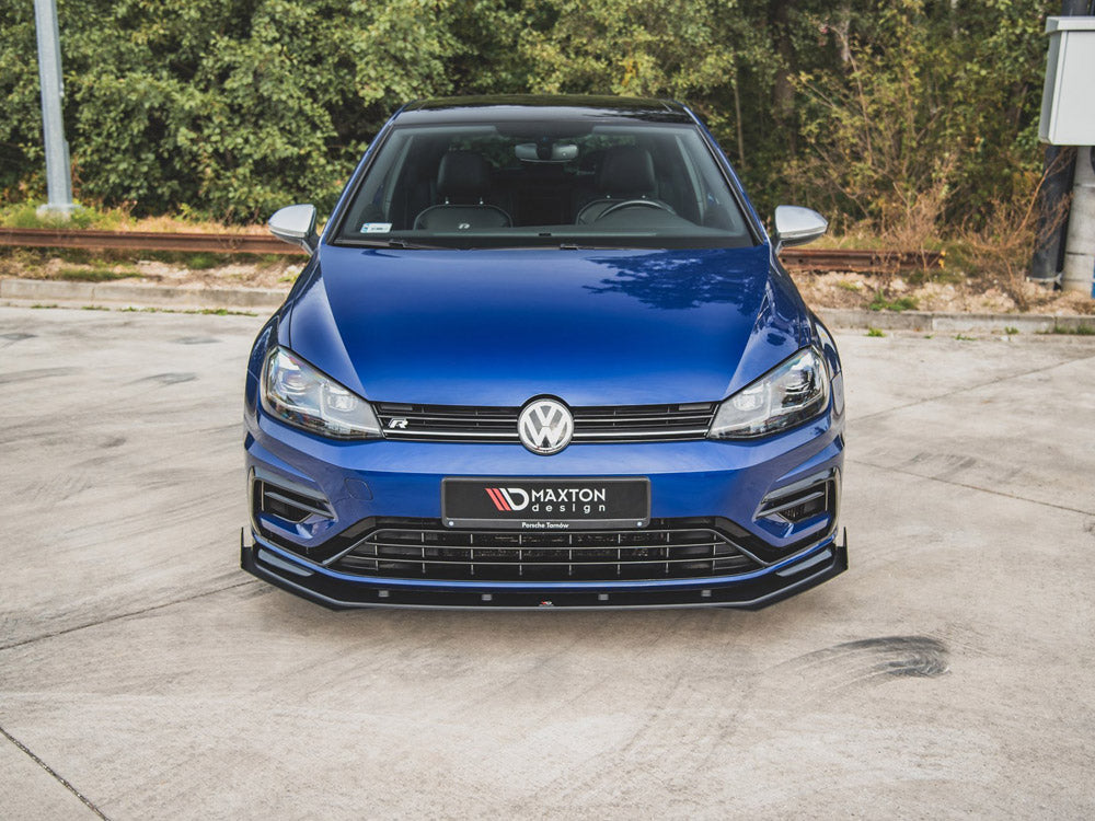 Maxton Racing Front Splitter + Flaps Vw Golf 7 R / R-line Facelift - Wayside Performance 