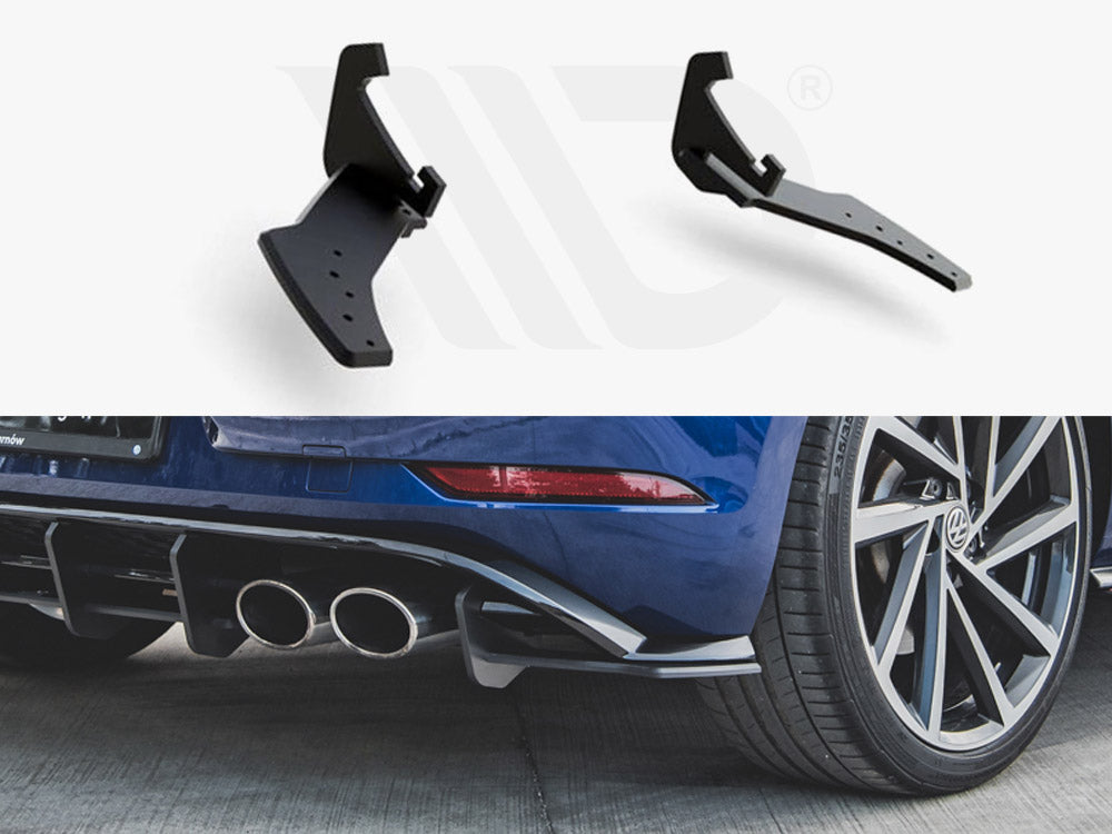 Maxton Racing Rear Side Splitters Vw Golf 7 R Facelift (2017-2020) - Wayside Performance 