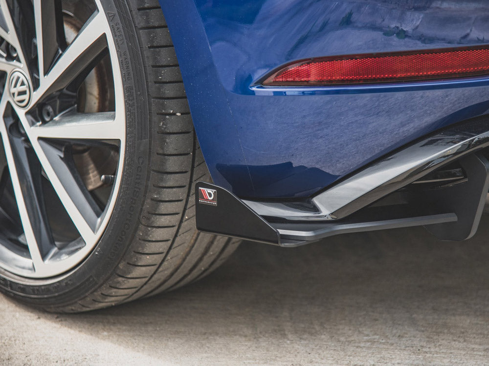 Maxton Racing Rear Side Splitters + Flaps Vw Golf 7 R Facelift (2017-2020) - Wayside Performance 