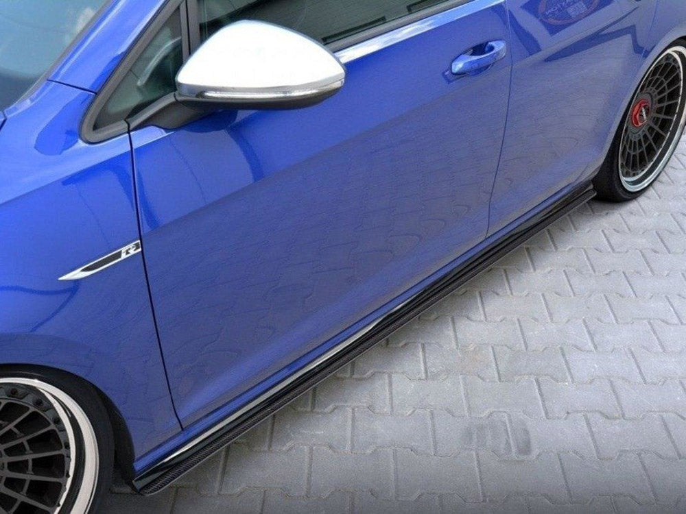 Racing Side Skirts Diffusers Vw Golf 7 R / R-line Facelift - Wayside Performance 