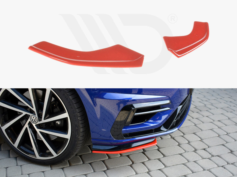 Front Splitter V.8 Vw Golf 7 R / R-line Facelift - Wayside Performance 